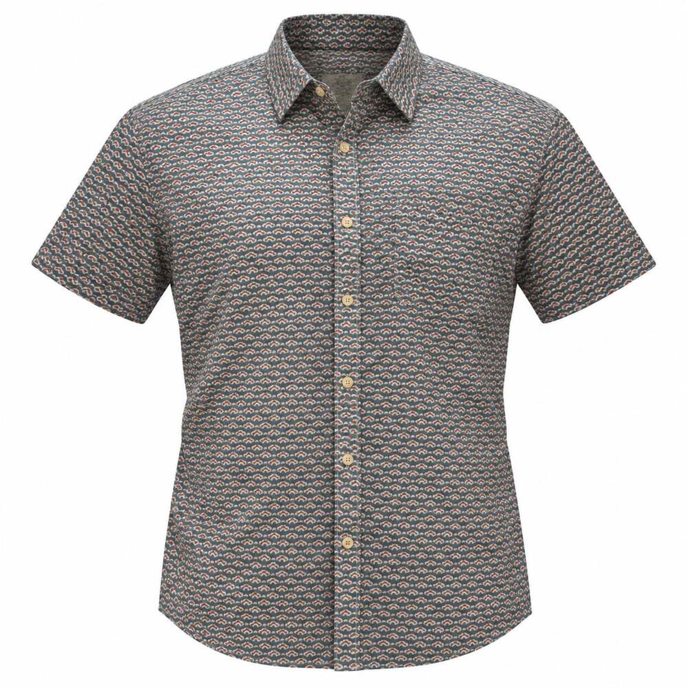 Marine Layer Short Sleeve Button Down Shirt Sz M Casual Beach Vibes Streetwear